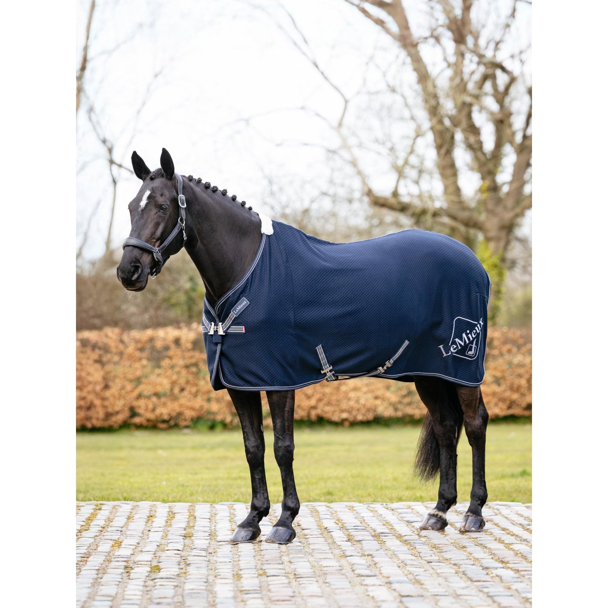 LeMieux Kudos Bamboo Cooler Rug - Navy - 5ft9