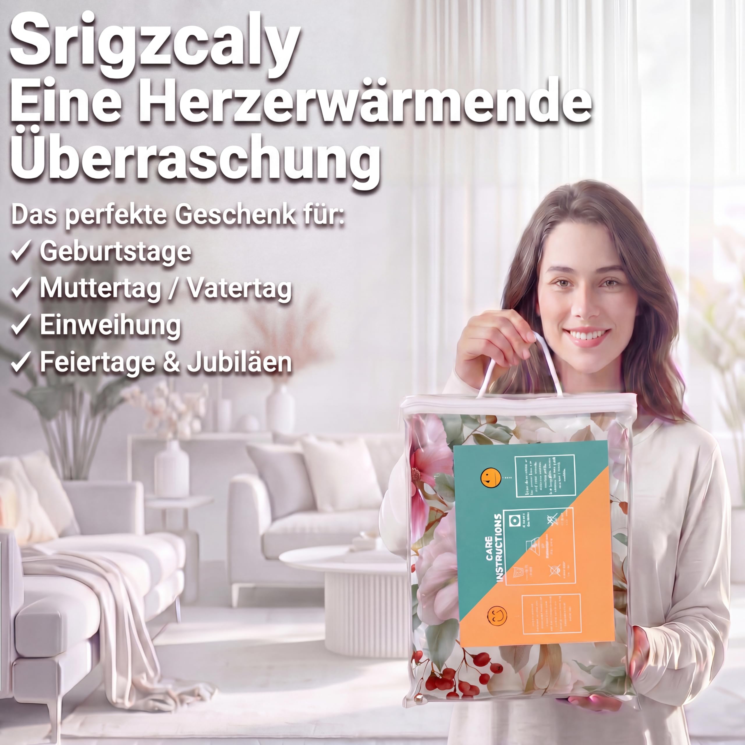 Bettdecke ohne Bezug 135x200cm, 4 Jahreszeiten Retro Pflanzen Blumen Beeren Steppdecke mit 2 Kissenbezug 80x80cm - Warme Weiche Atmungsaktive Schlafdecke Waschbar Ganzjahresdecke - Rosa