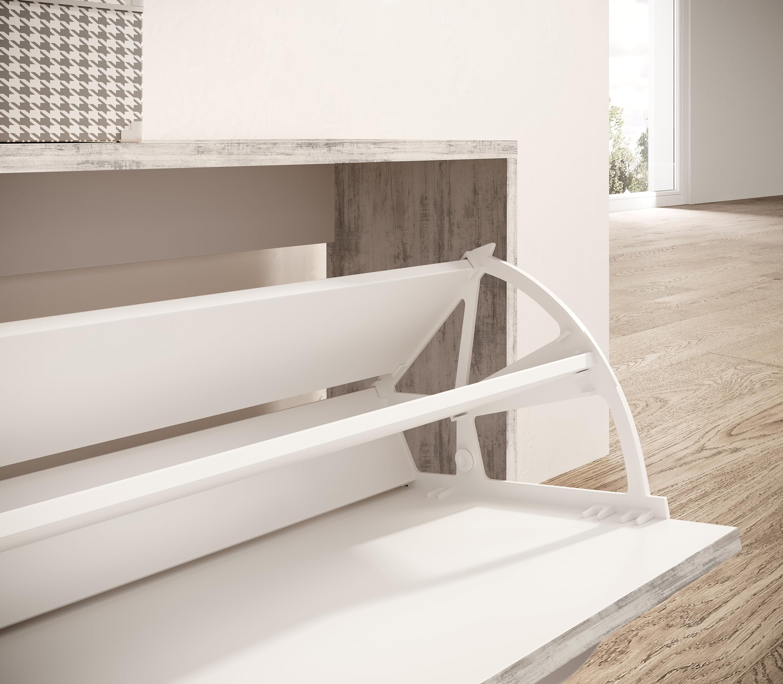 Deacon - Halkast met 2 deuren - Eiken/Zwart - 90x33x190 cm Deacon - Halkast met 2 deuren - Eiken/Zwart - 90x33x190 cm