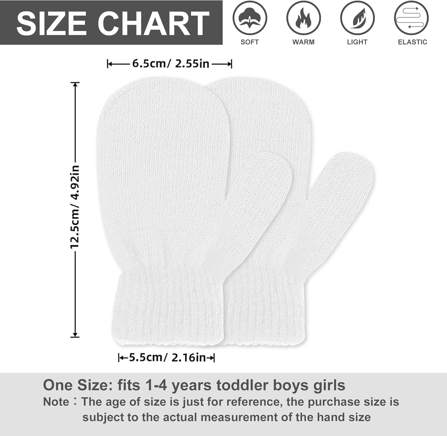 UTTPLL Toddler Magic Stretch Gloves Mittens Multicolor Soft Knit Gloves Warm Kids Thick Cold Mittens for Boys Girls Supplies - Image 4