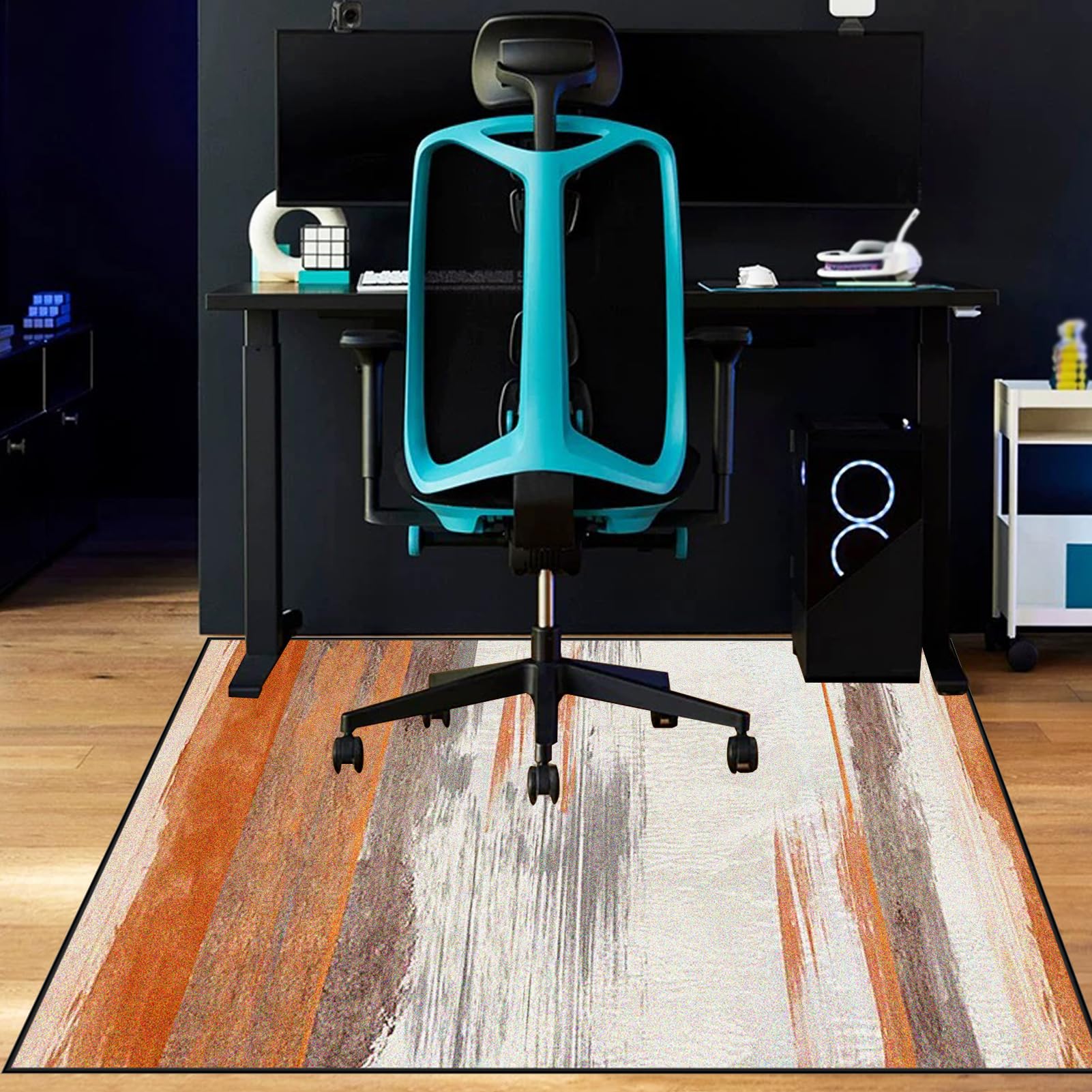 Office Gaming Chair Mat for Hard Floors | Chair Mat for Carpeted Floors Anti-Slip Desk Mat | Computer Gaming Chair Mat for Wooden Floor Protector for Home Office, Carpet Chair Mat 180 x 230 cm