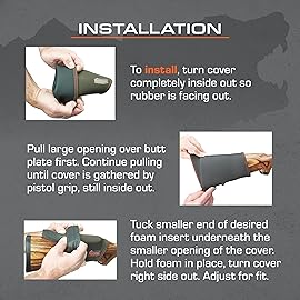 Beartooth Comb Raising Kit 2.0 | Improve Accuracy | Neoprene | Reduce Recoil | Shotgun, Right Handed, Realtree Edge