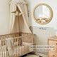inoseen Decorative Rattan Wall Mirror, Boho Bathroom Modern Makeup Mirror, Rustic Wall Bohemia Mirrors for Bedroom, Living Room, Vanity Versatile Farmhouse, Nursery, Bathroom, 24"x24", Round Product Image 2