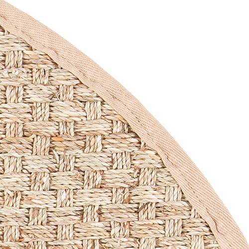 Miniatura 5 de Safavieh NF114A Natural Fiber Collection - Alfombra de fibras naturales de patrón trenzado, varios colores (5 x 8 pies), Sintético, beige,