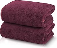 Vista 32 de TENSTARS Juego de 12 paños de alta calidad, secado rápido, terciopelo coral de microfibra suave, altamente absorbente, uso multiusos como baño, spa
