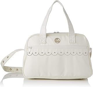 Chocolat Baby Bolso Viaje Polipiel Blanco/Gris Logo - Bolsas de transporte