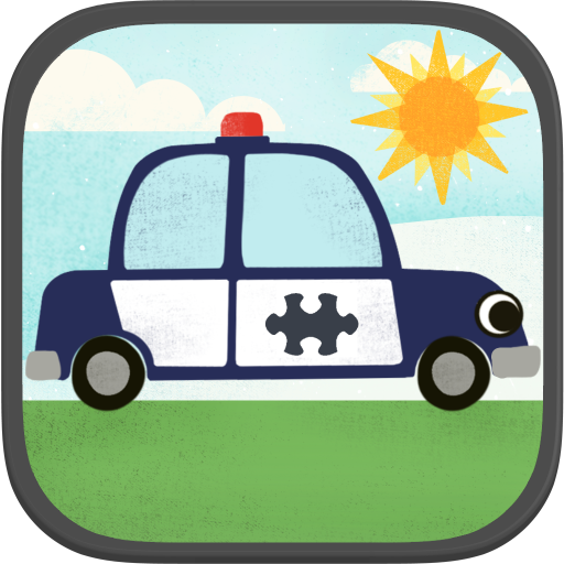 Autospiele für Kinder: Witzige Cartoon-Flugzeug, Polizeiauto, Feuerwehrauto und Fahrzeugpuzzles HD - Kostenlos