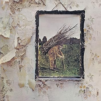 Led Zeppelin IV album cover featuring the Hermit with lantern