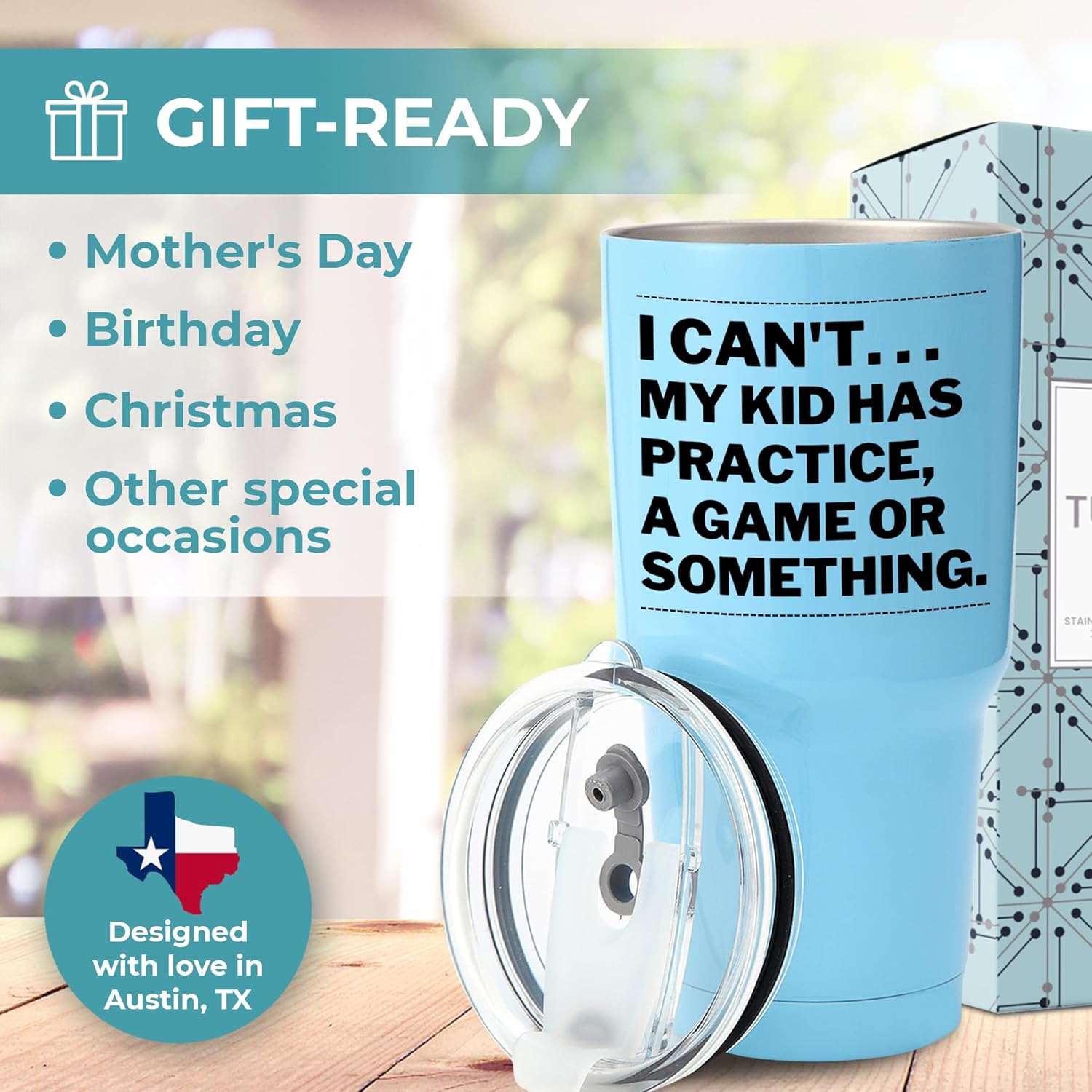 Funny Mom Tumbler 30oz, Funny Gifts For Sports Moms, Baseball Mom Gifts, Volleyball Basketball, Soccer, Softball, Lacrosse, Golf, Football, Hockey, Cheer, Diving, Gymnastics, Wrestling, Tennis Cycling - Image 2