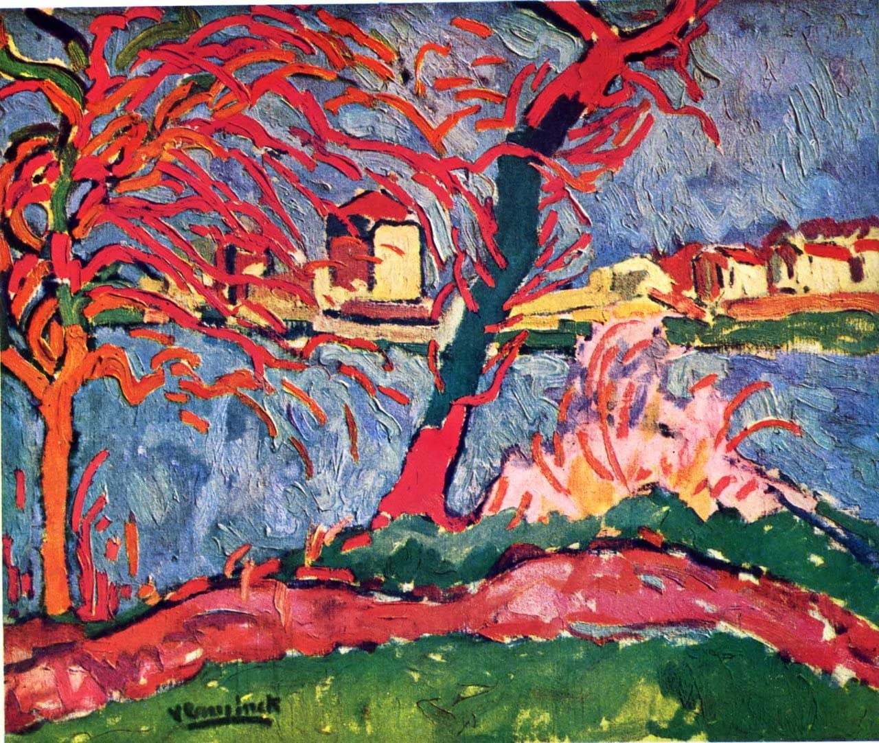 Maurice de Vlaminck Painting nr 108 Poster A1 - Filmkunstposter in