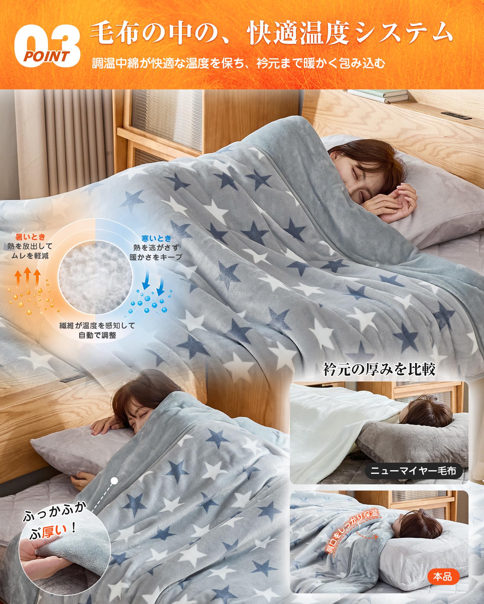 新品未使用✨シャルマン　 ダブルサイズ　高級　毛布 Amazon｜VK Living 毛布 シングル 二枚合わせ 【SUPER HOT調温中綿×5層