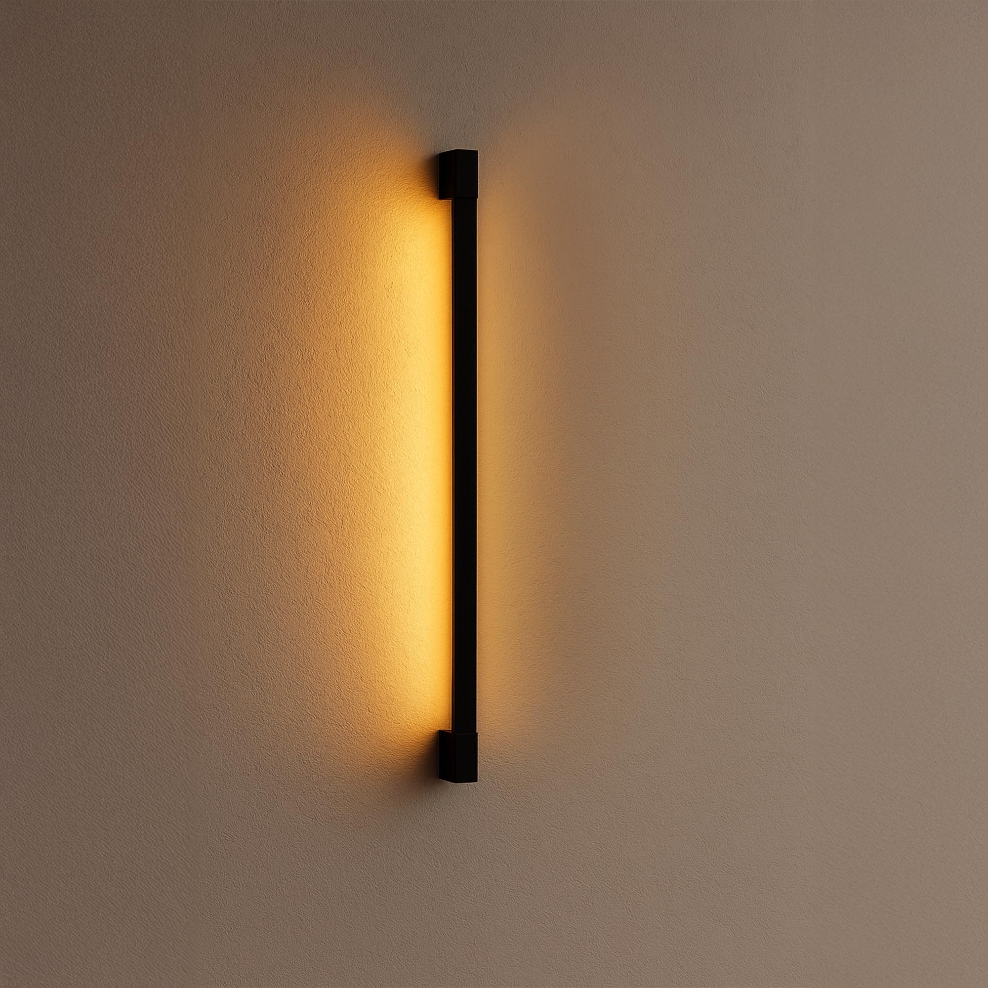 SSC-LUXon LED Wandstrahler Innen Außen YALKO 90 cm schwenkbar 330° IP54 – lange Wandlampe mit warmweißen Licht für Wohnzimmer Bad Terrasse