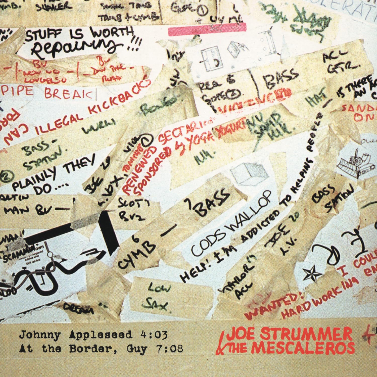 Strummer Joe & The Mescaleros Johnny Appleseed Vinyl EP 12"" Black Friday 2021