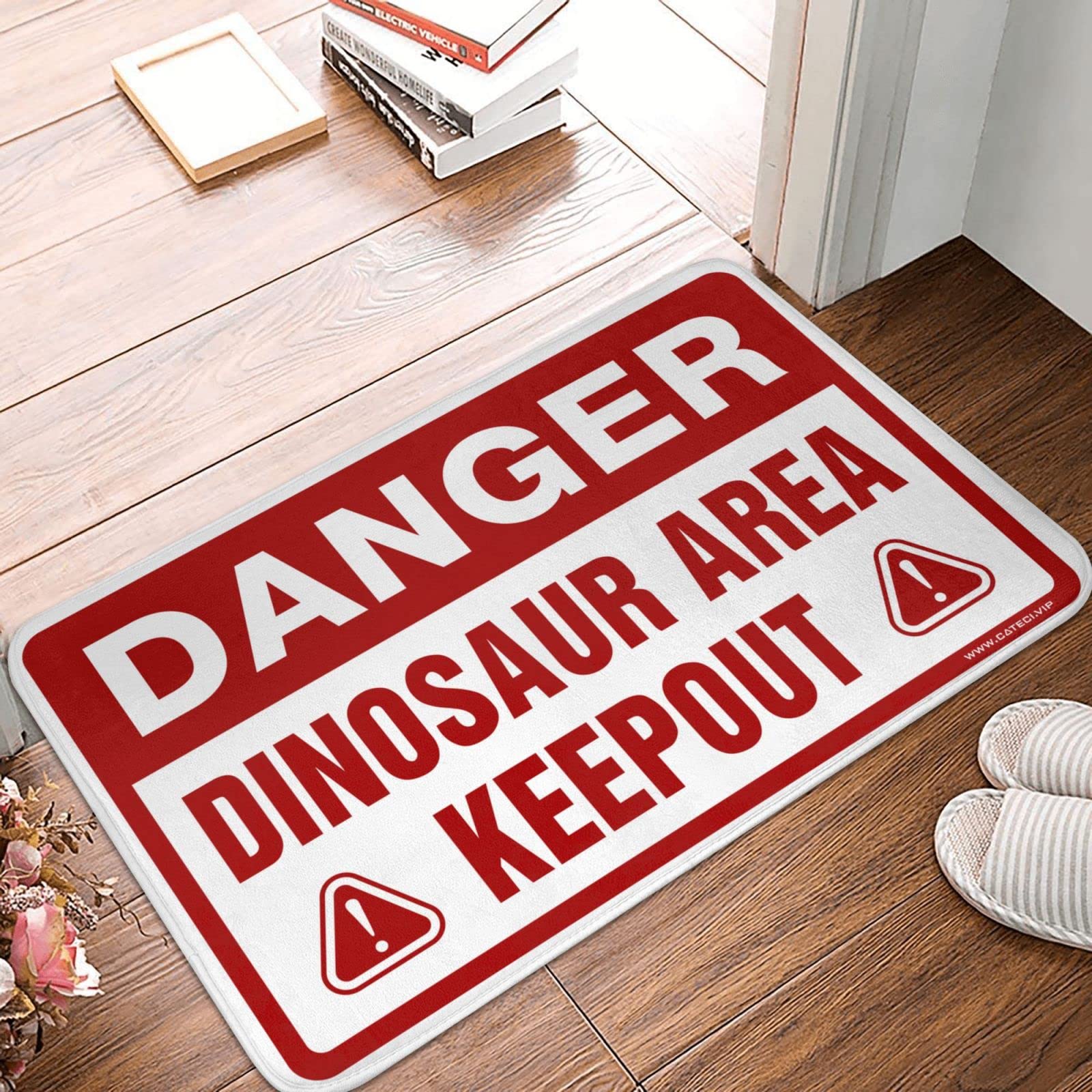 Tapis de cuisine dinosaure 65x90 pour éviter les glissades et égayer l'entrée