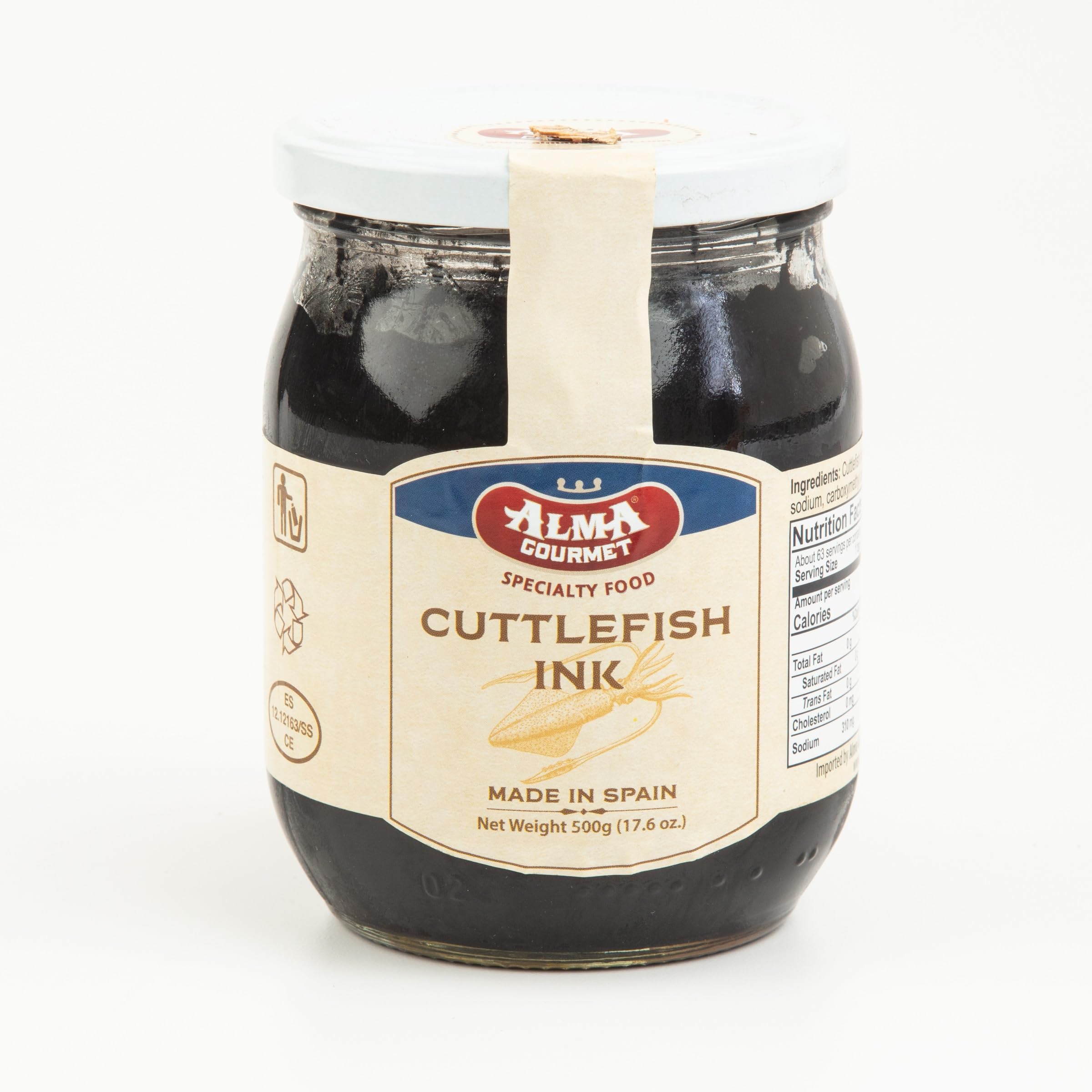 Squid Ink 1.1 Lb - Premium Intense Black Coloring & Flavoring for Pasta and Risotto, Ideal for Chefs and Culinary Enthusiasts