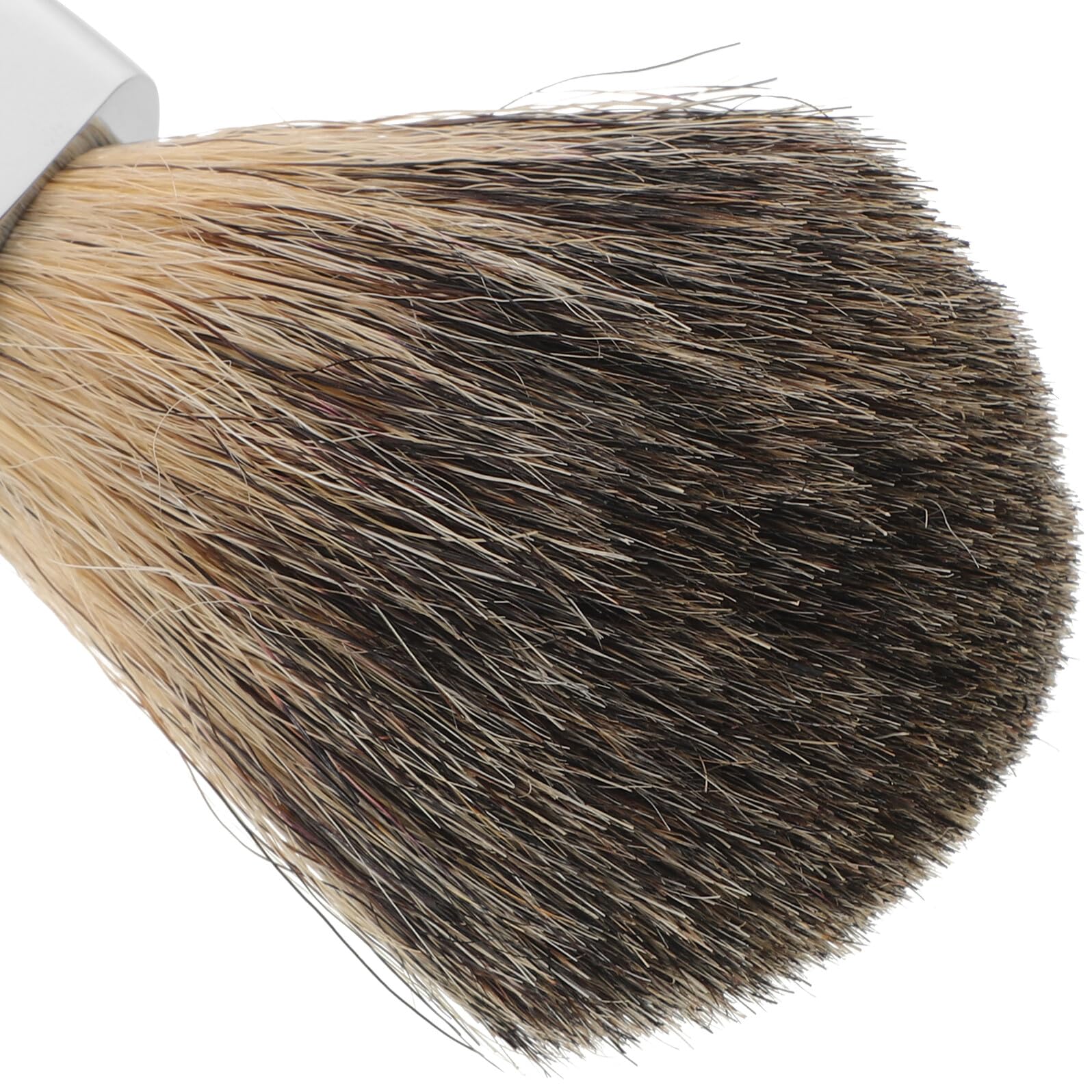 DECHOUS Pennello da Barba in Legno con Setole di Tasso Morbide Pennello per Crema da Barba con potere Schiumogeno Accessorio per Cura del Viso Uomo Adatto a Pelli Sensibili e Uso