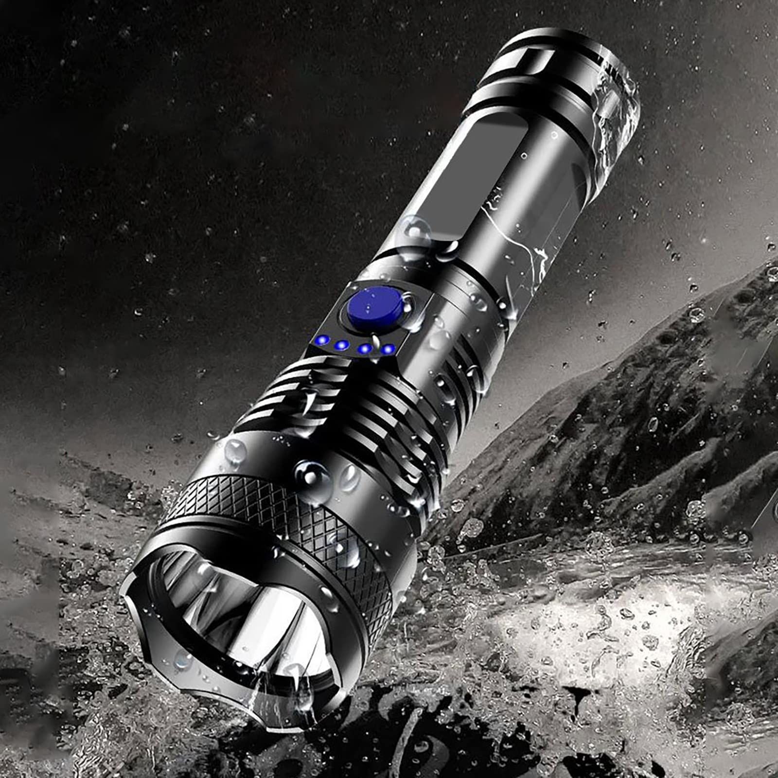 Amazon.co.jp: 懐中電灯 LED 充電式 ABS 強力ライト 超明るい懐中電灯