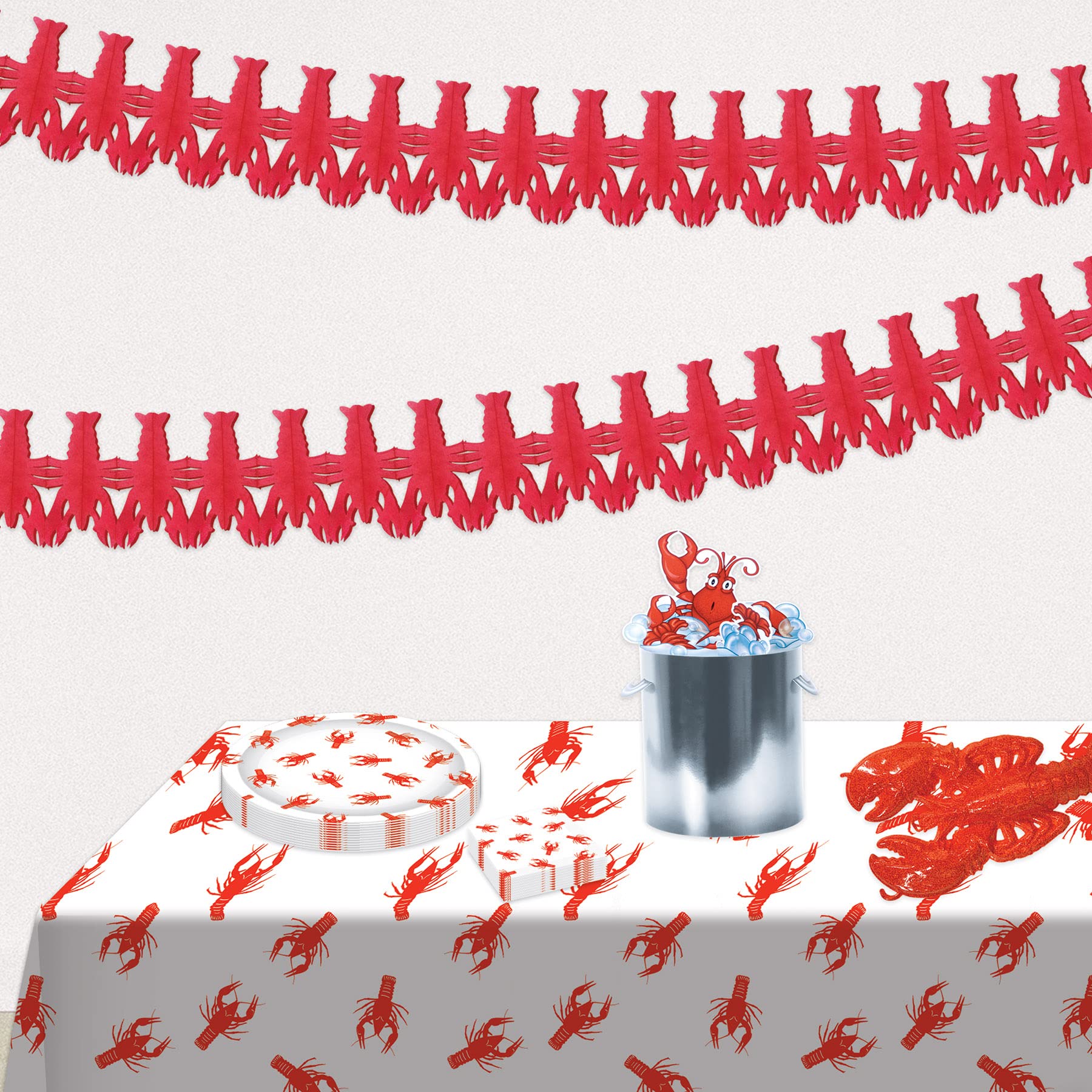 Beistle 53451 Seidenpapier Girlande, 2-tlg, Papier, Rot/Ausflug, einfarbig (Getaway Solids)