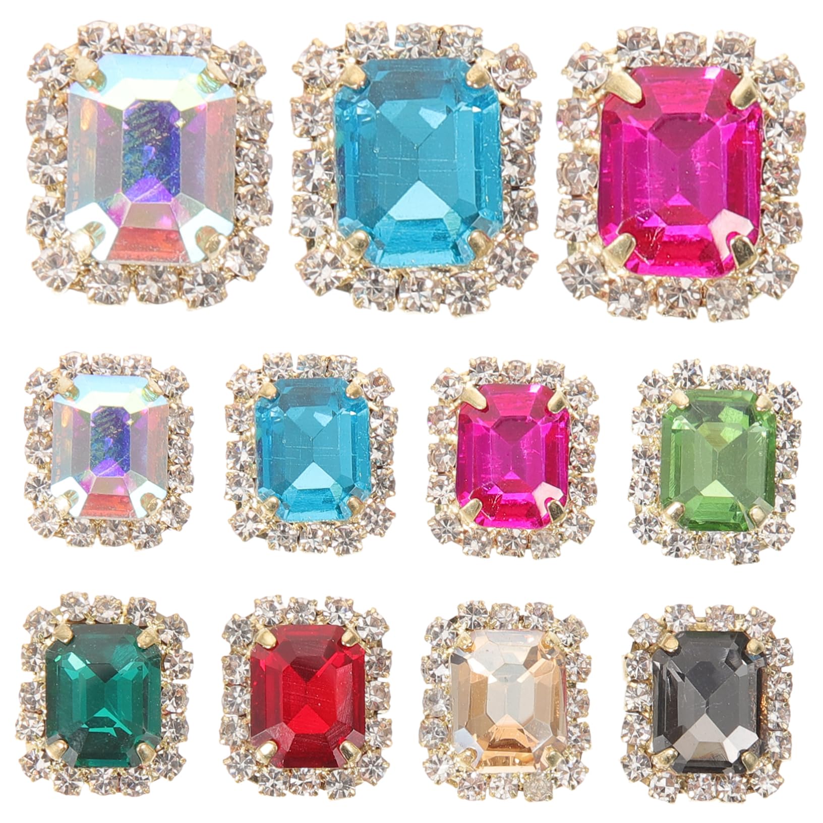 SHINEOFI 4 Sätze Bastelzubehör Bastel Zubehör Genschenkideen Geschenkideen Jellowstone Nägel Basteln Strasssteine Materialien Zum Selbermachen Dekorativer Strass Kristall 20 Stück * 4