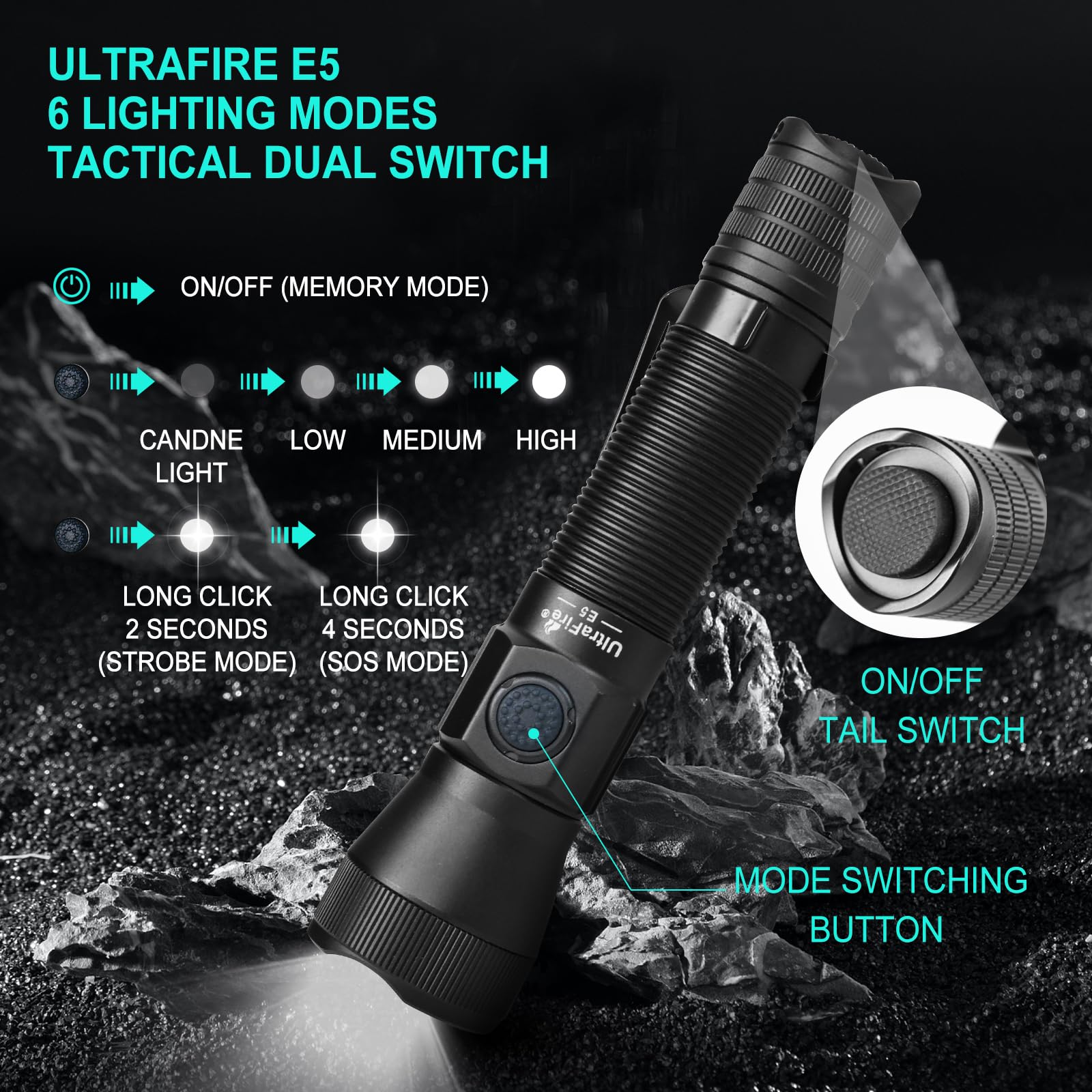 Police Flashlight Mini Led Rechargeable Police Flashlights LED FLASHLIGHTS Police Security