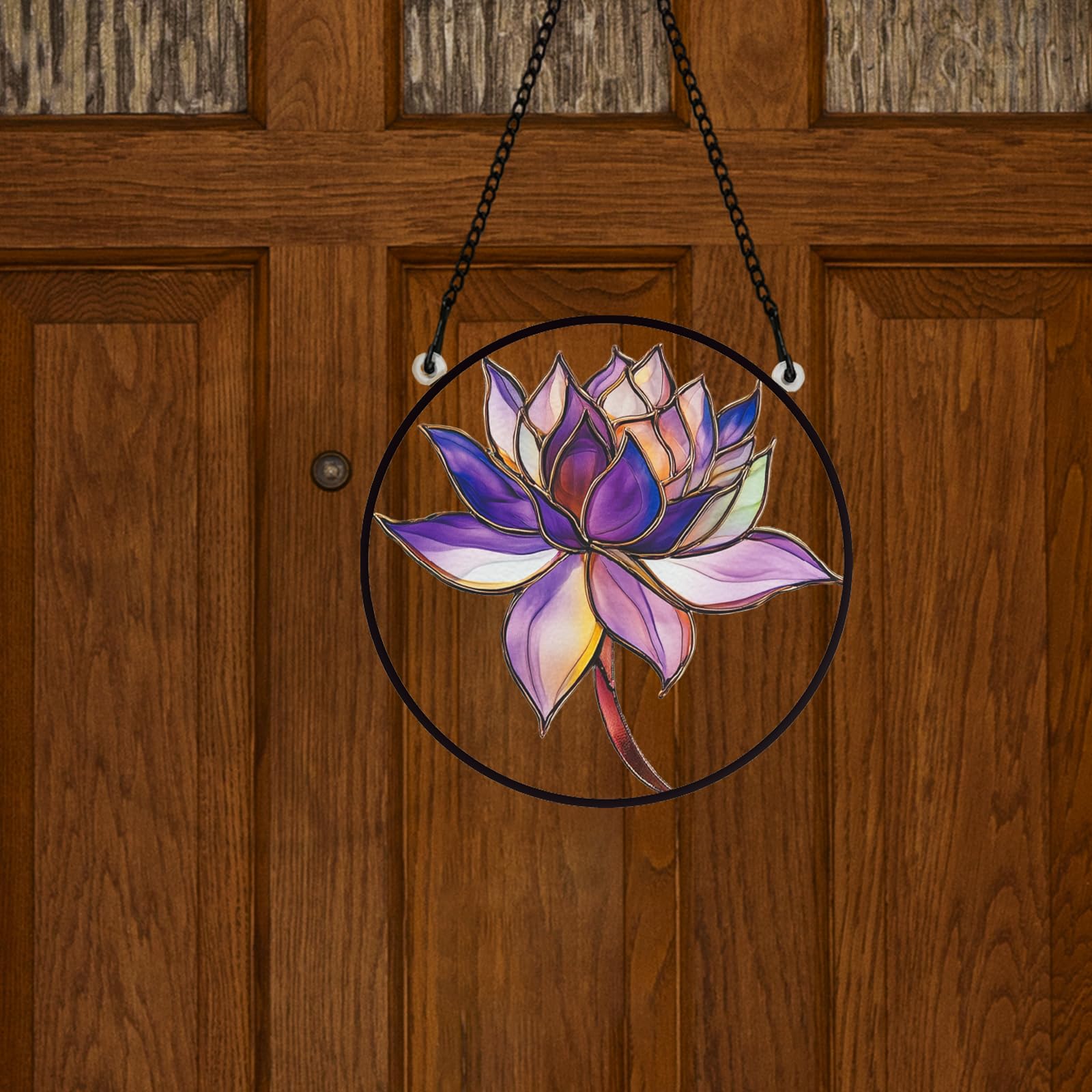 Glasmalerei Sonnenfänger – Sonnenblume & Schmetterling, Buntglas, 13x24cm, Handarbeit Für Fenster Oder Garten