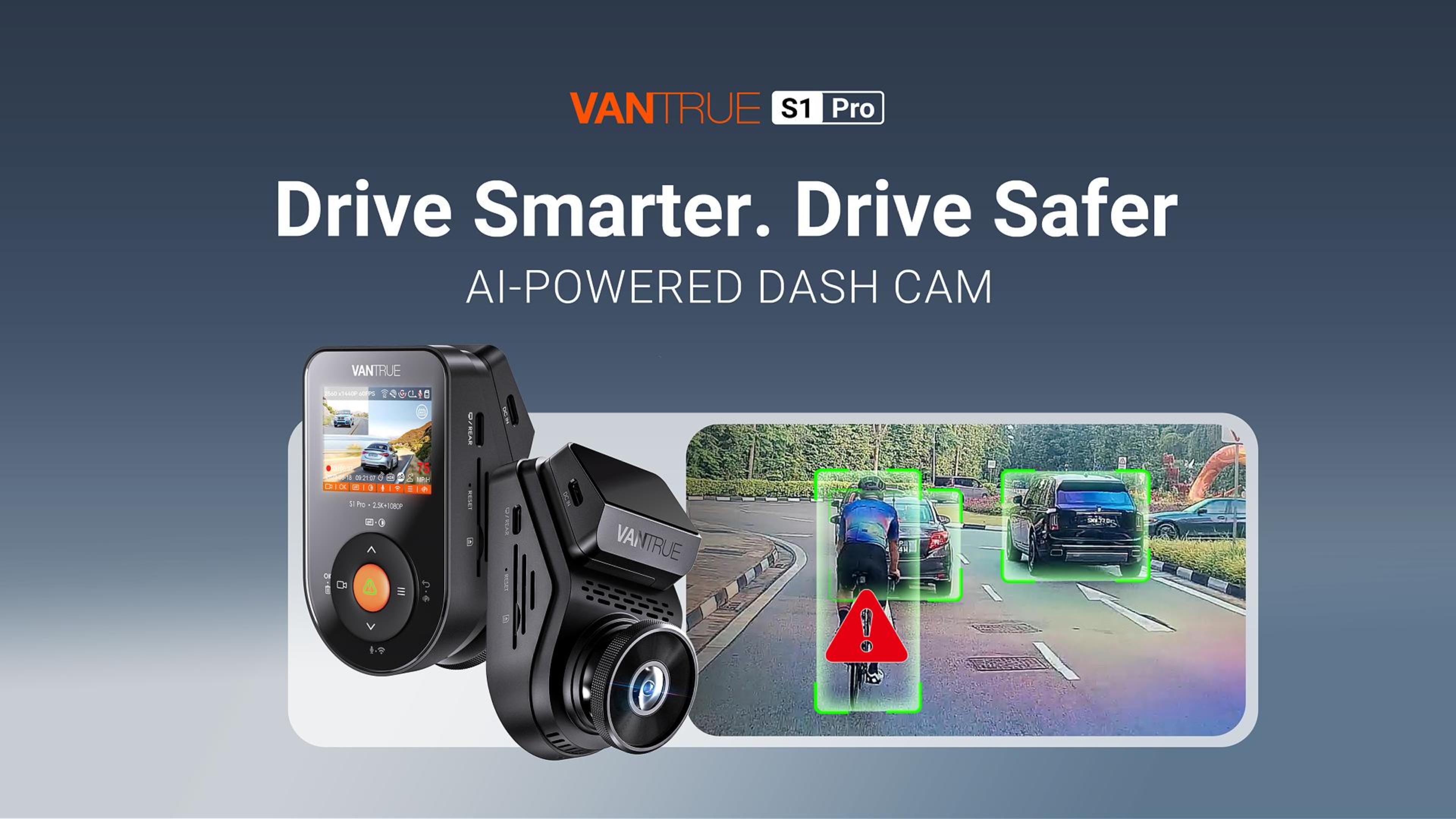 Amazon.com: Vantrue S1 Pro Dash Cam Front and Rear, 60FPS STARVIS