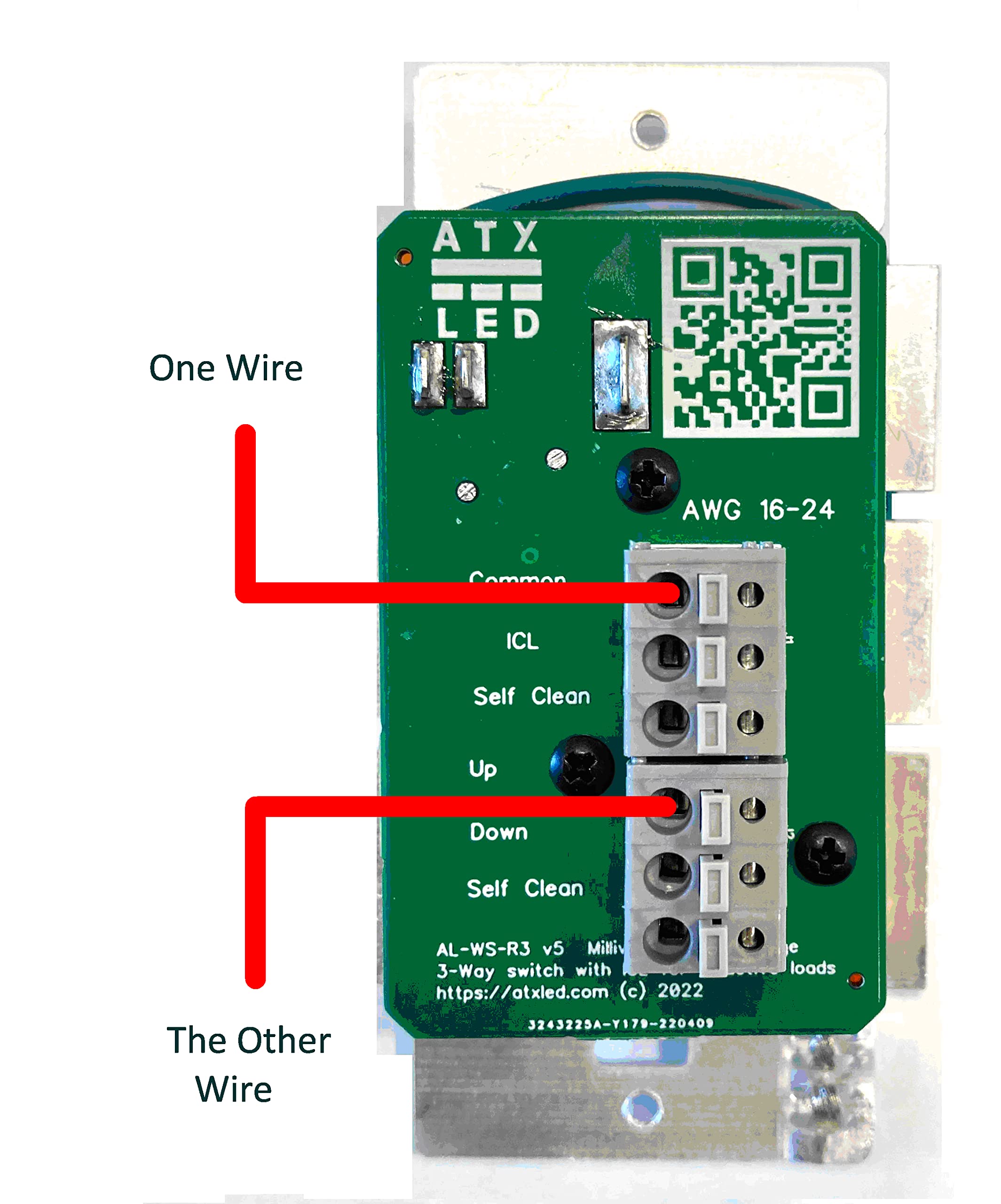 3 Wire Low Voltage Switch AL WS R3 On/Off Decorator Style Rocker