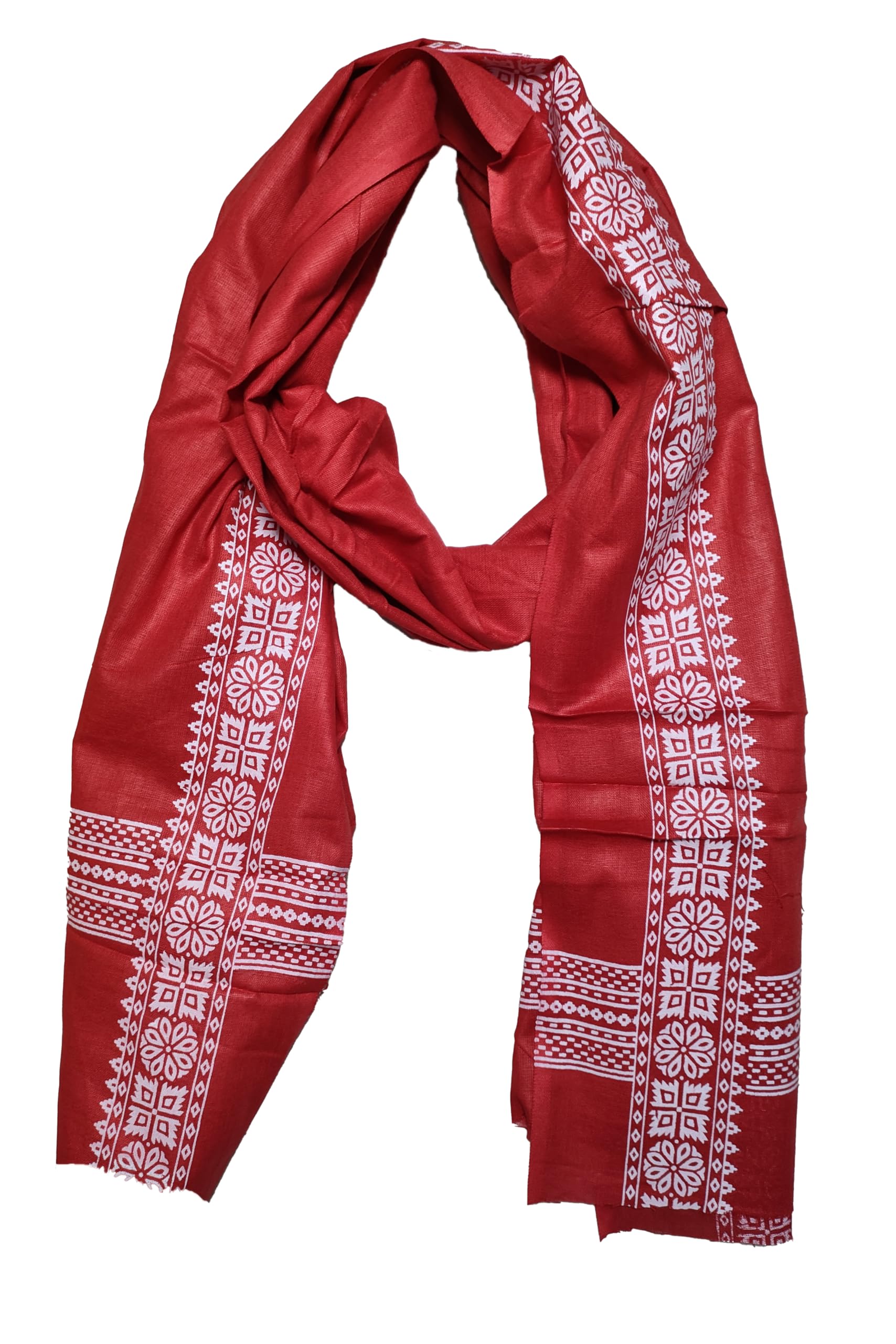 TUD Border Printed Pure Cotton Men & Women Scarf