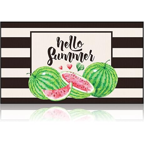 Novel and Delightful Summer Watermelon Welcome Doormat