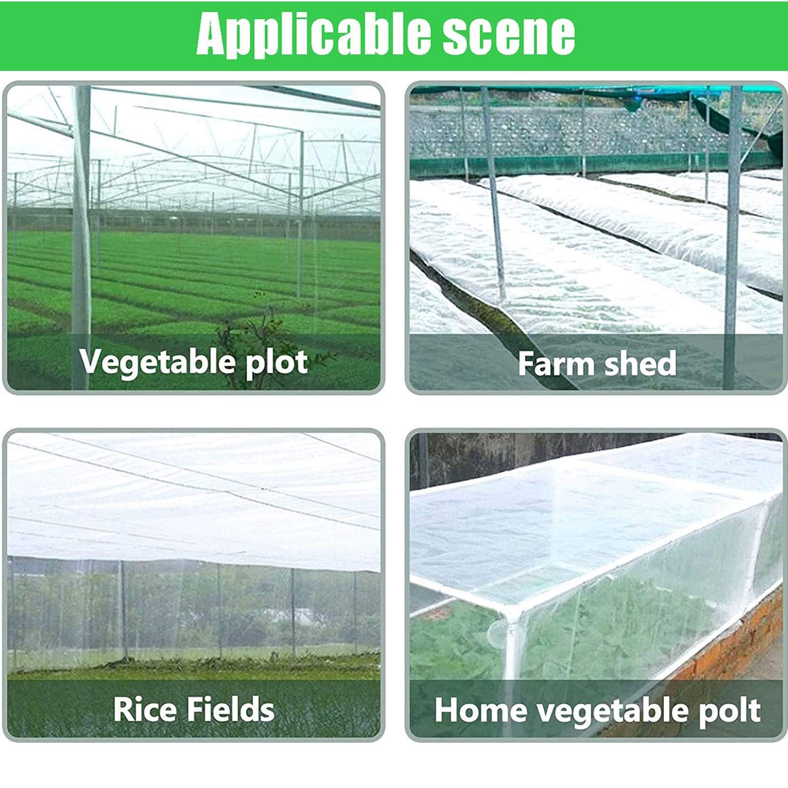 Red protectora para jardín, malla antipájaros, para plantas, frutas y verduras, 5 x 10 m, protección de jardín, protección contra el crecimiento de las plantas, barrera antict