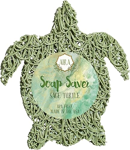 Miniatura 10 de Aira Jabonera - Jabonera y Soporte - Soporte para Ducha y Baño sin BPA - Drena el Agua, Circula el Aire, Extiende la Vida del Jabón - Fácil de Pez