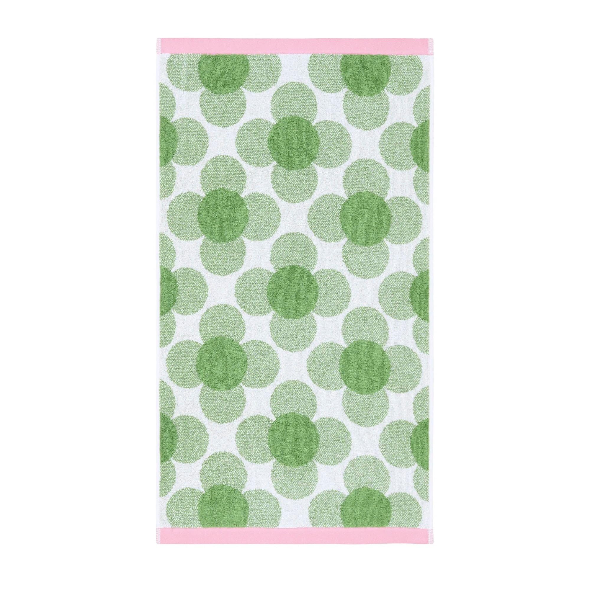 Orla Kiely Retro Bathroom Towels in Retro Flower, CloverSize: Bath Towel, 70x125cm - Image 3