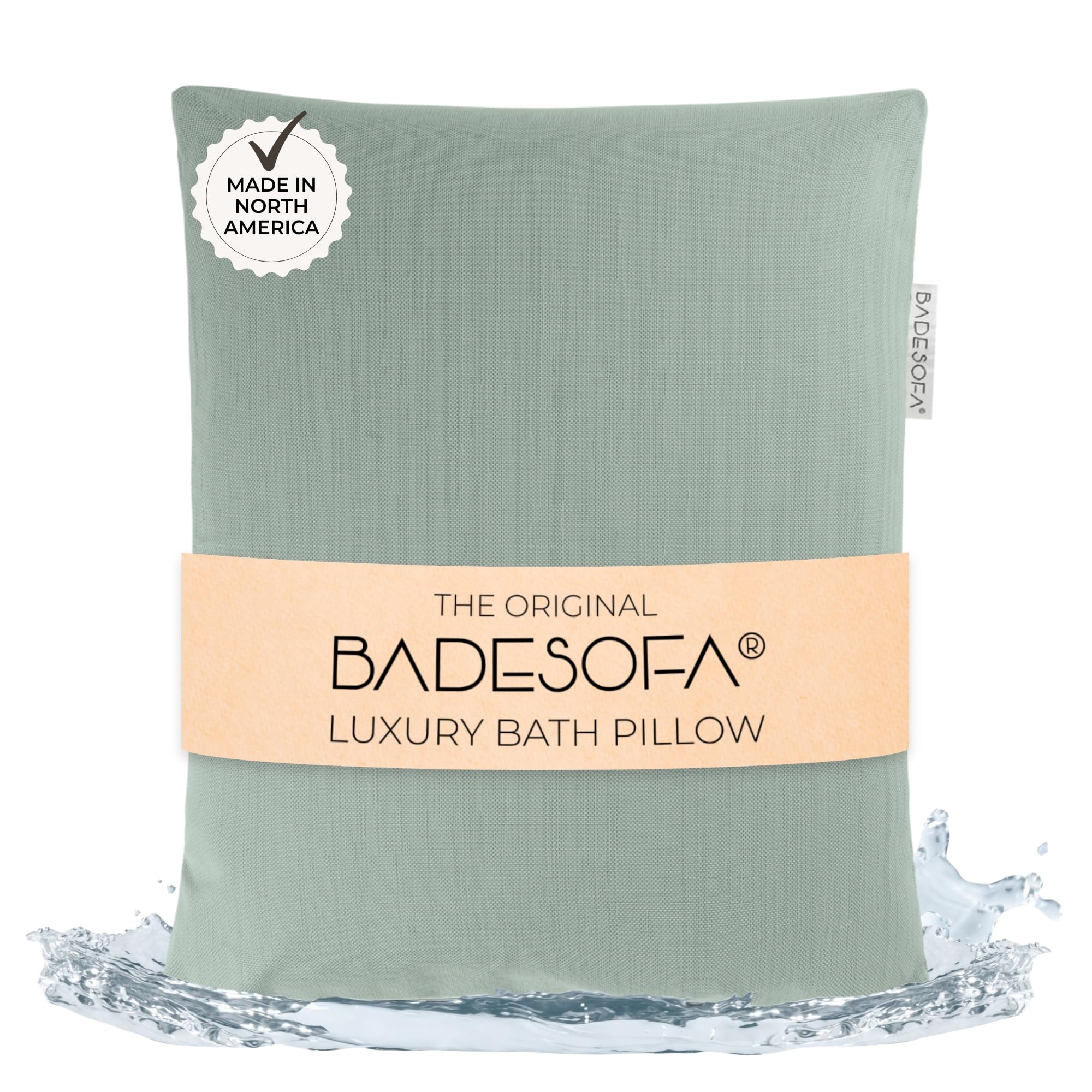 BADESOFA Premium Design Coussin de Bain Vert pour Appui-tête de Baignoire Support de Nuque Dos Petit
