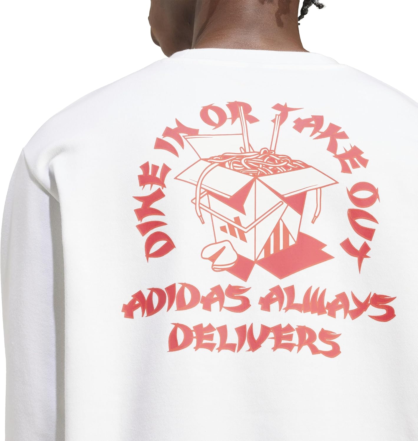 adidas Men's Food Noodle Graphic Sweatshirt