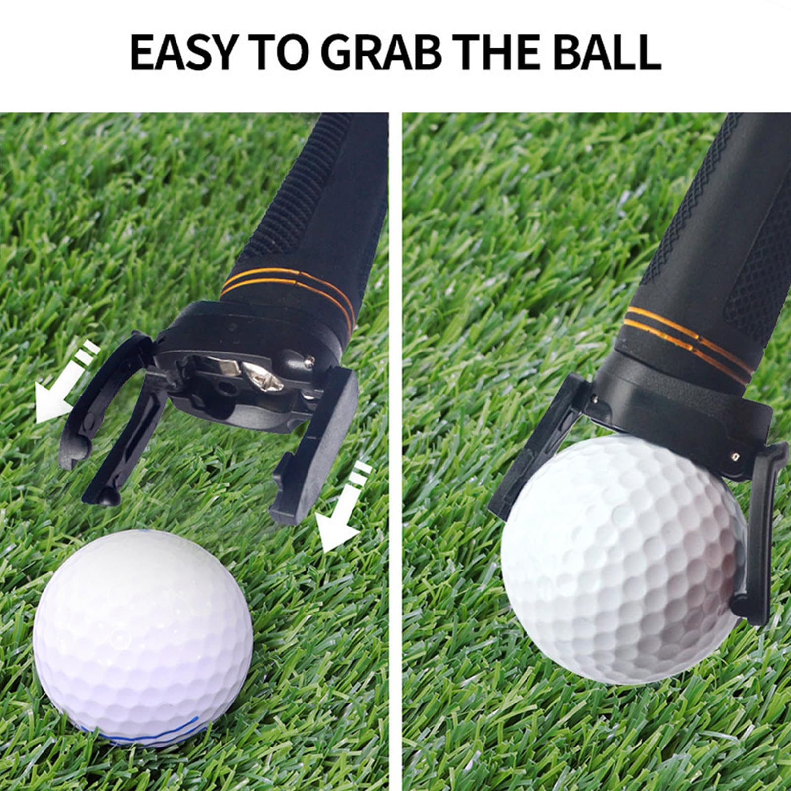 5 pezzi Golf Ball Retriever, Mini Putter Picker, Golf Ball Pick Up Tool, Golf Ball Pinze da golf, dispositivo di aspirazione per golf, in plastica, per palloni da golf, con ventosa, accessorio da
