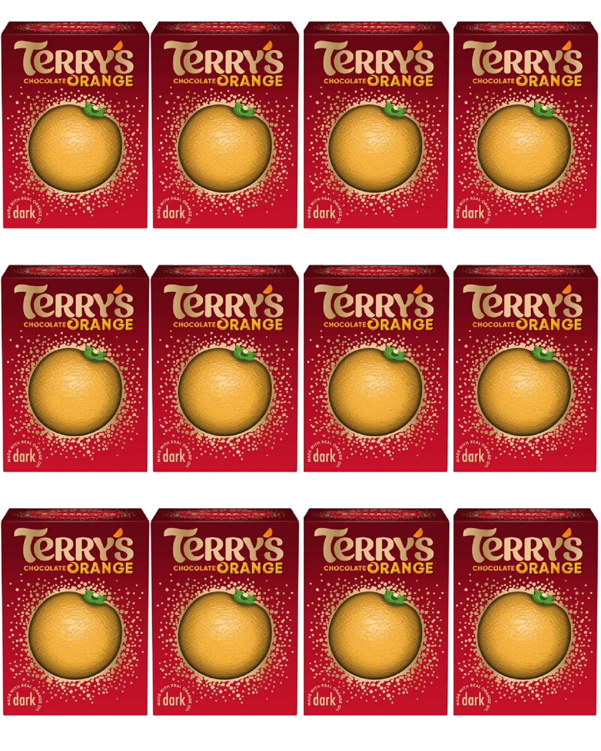 Terry's Chocolate Orange Dark Ball 145g (Pack of 12)