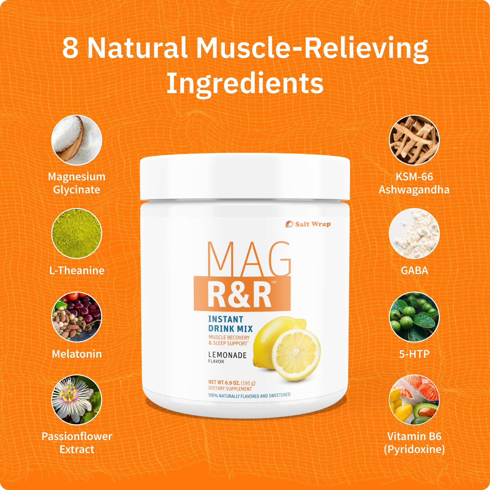 SaltWrap Mag R&R Instant Drink Mix - Nighttime Magnesium Glycinate Powder — Amazon image 4