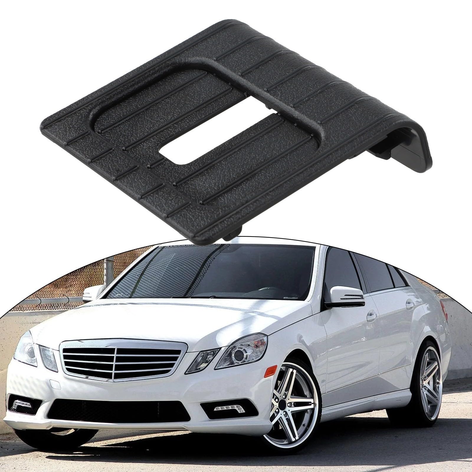 Protector de maletero para Mercedes-Benz Clase E W212 E350 2010-2016, cubierta para cerradura de puerta, pieza de repuesto A2126900007, color negro