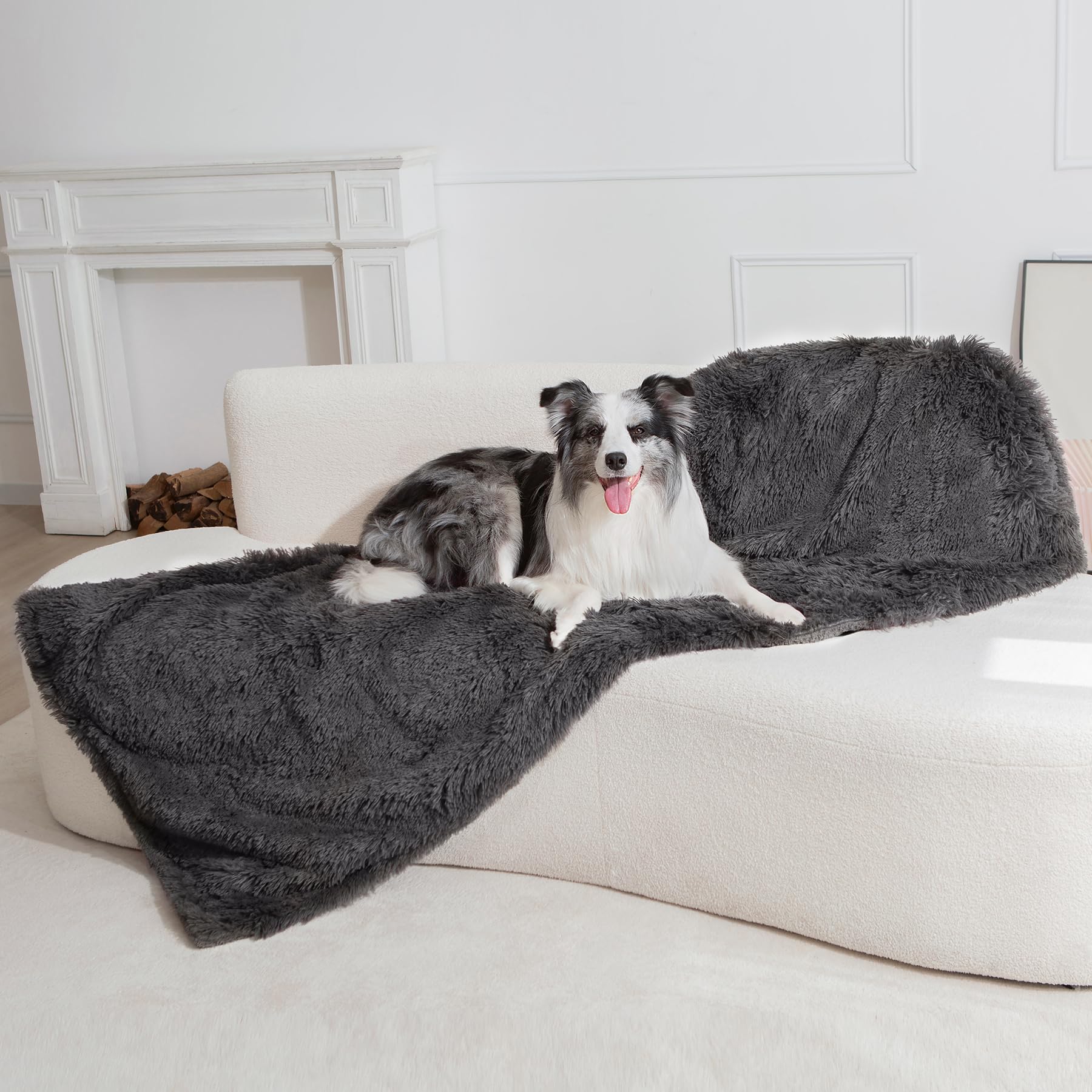 XINSOURCE 2 Pack Dog Blanket - Soft Sherpa Fleece Pet Throw For Small Dogs & Cats
