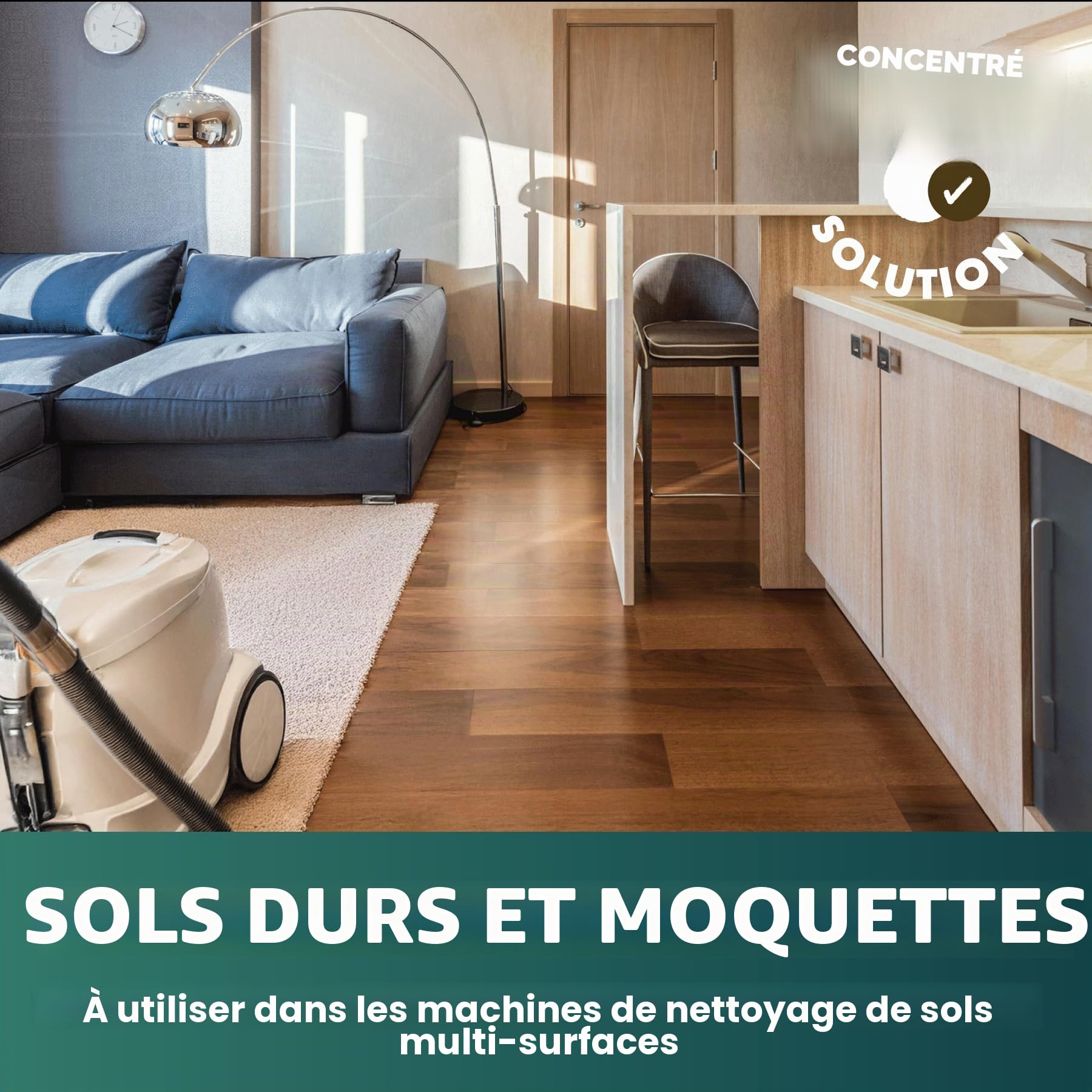 Dirtbusters - Solution de machine multi-sols avec désodorisant - 5 litres - Pour toutes les machines de nettoyage de sols et les machines à moquette