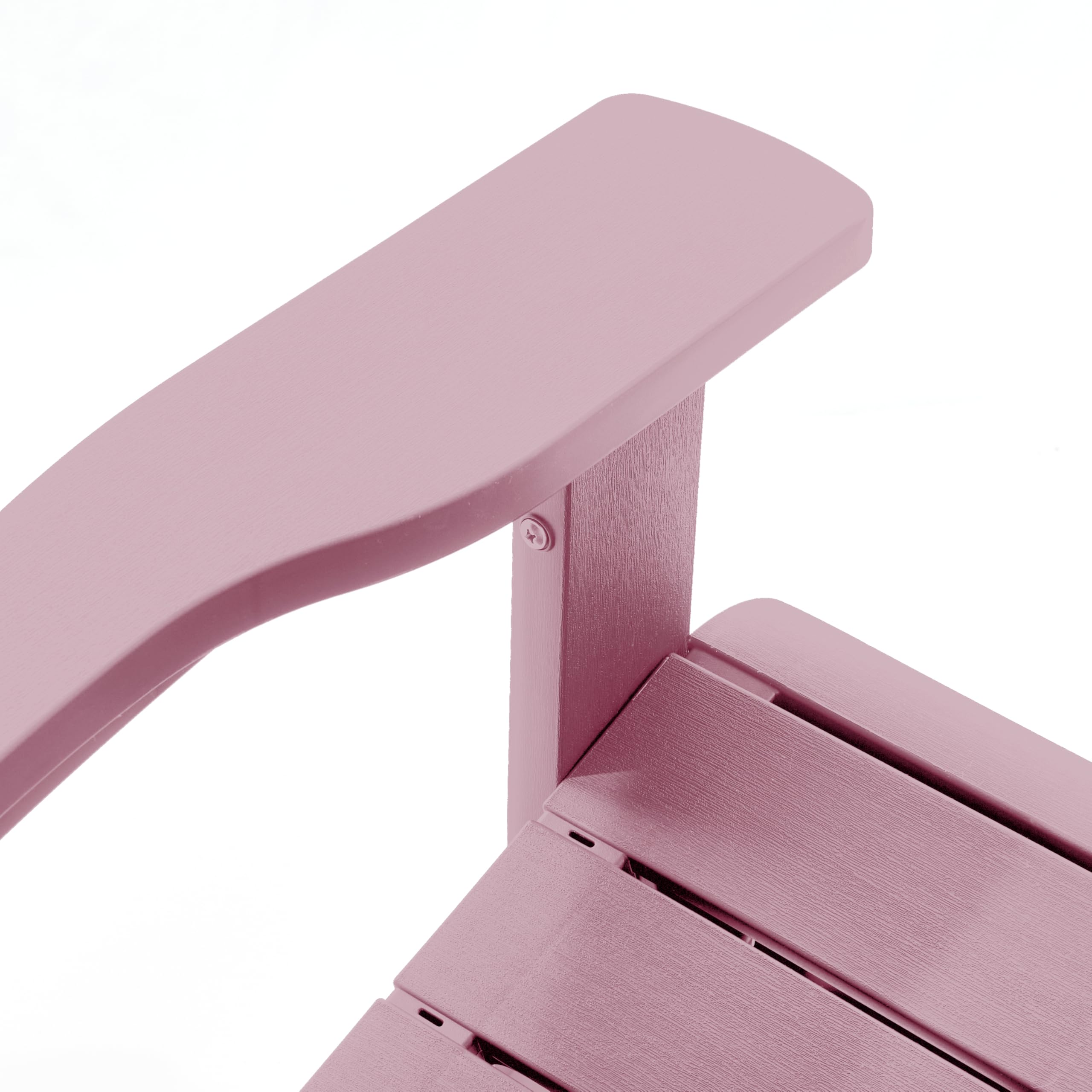 Keter Allibert by Troy Adirondack Chair - Silla de jardín de plástico para Exteriores, diseño clásico Americano, para jardín, terraza y balcón. (Rosa Antiguo, Tamaño Grande, 1, Unidad, 1)