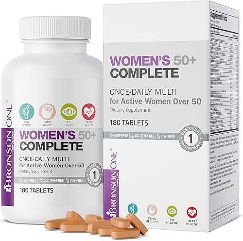 Bronson ONE Daily - Multimineral multivitamínico completo para mujer 180 tabletas