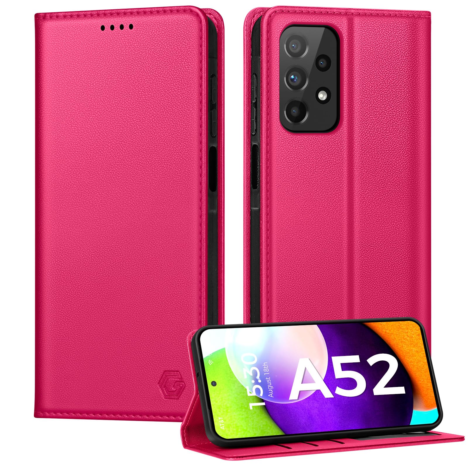 Kirnntca Handyhülle für Samsung Galaxy Hülle, Kartenfach Premium PU Leder Klapphülle Schutzhülle, Standfunktion Tasche Flip Case für Samsung Galaxy Hülle
