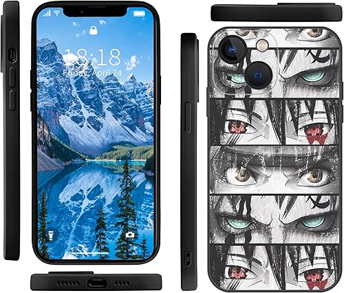 Miniatura 3 de Funda de teléfono de anime para iPhone 13, funda de teléfono de anime japonés, antiarañazos, a prueba de golpes, funda de TPU suave para iPhone 13