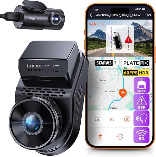 S1 Pro Dashcam Avant Arrière 2,7K+1080P 60fps Parking Mo VANTRUE