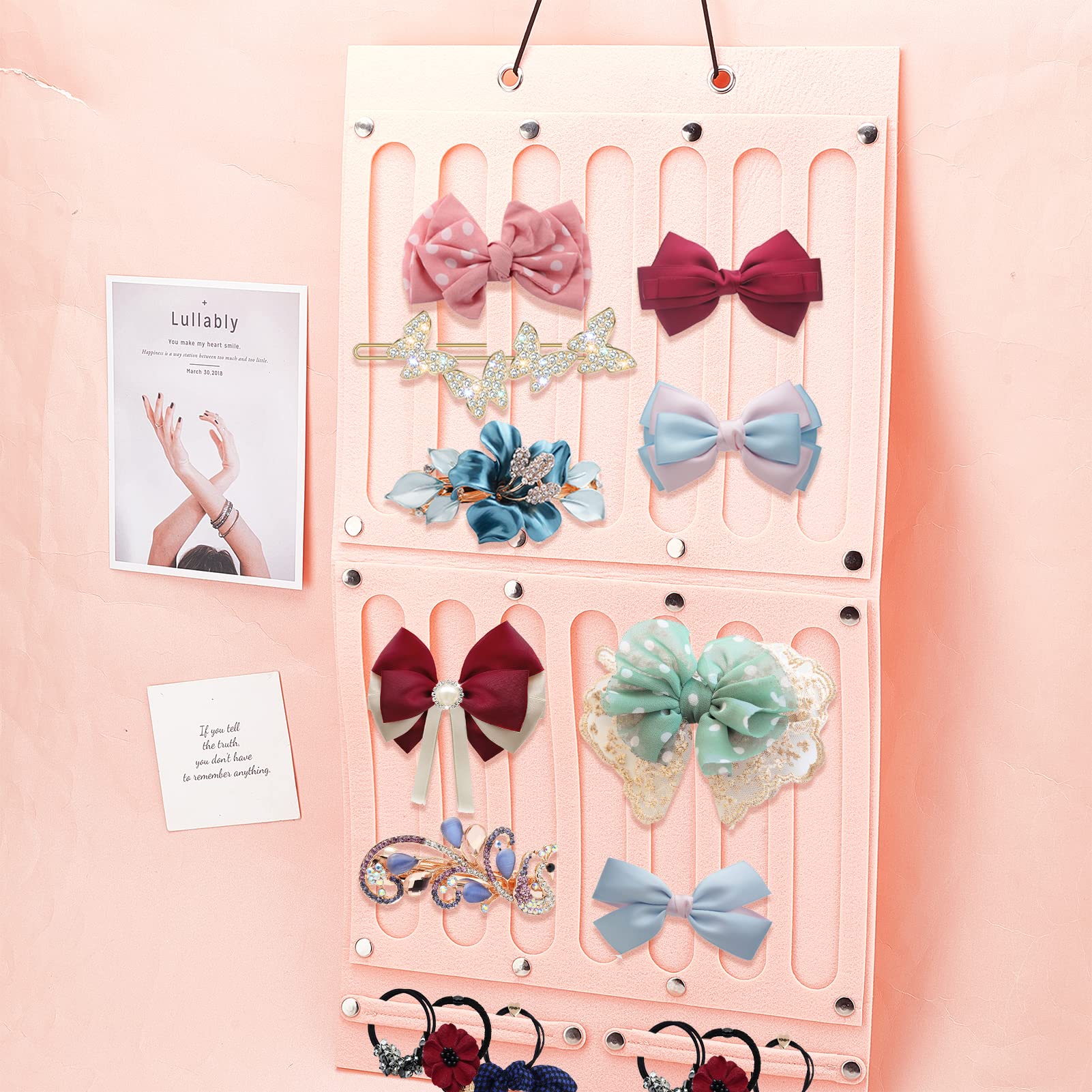 Pahiuii Organiseur de bijoux à suspendre, grand rangement, design