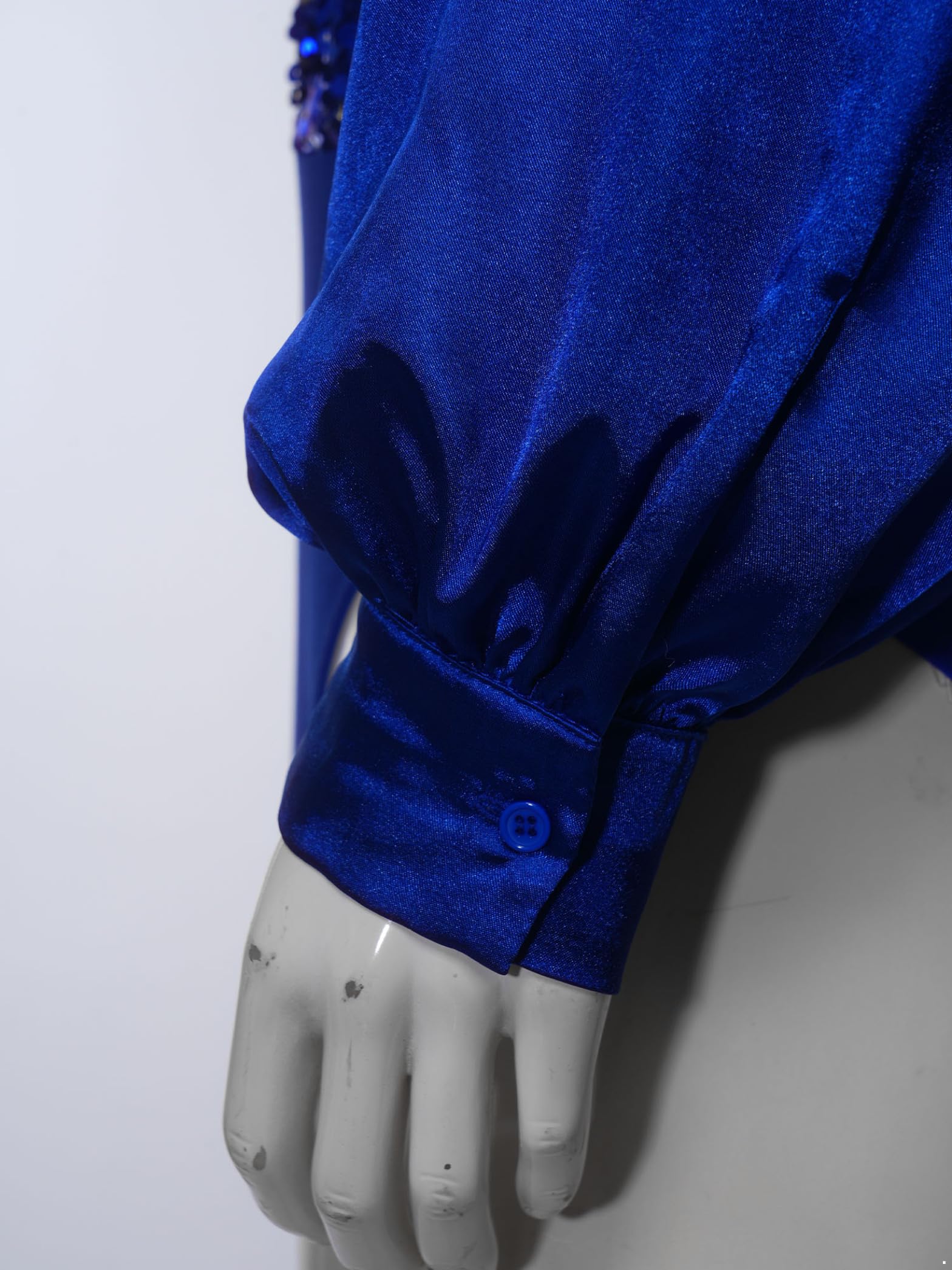 Herren Latein Tanzhemd Tanzbody Langarm Glitzer Oberteil Turnier Shirt Tanzanzug mit Pailletten Jazz Salsa Rumba Tanzkostüm