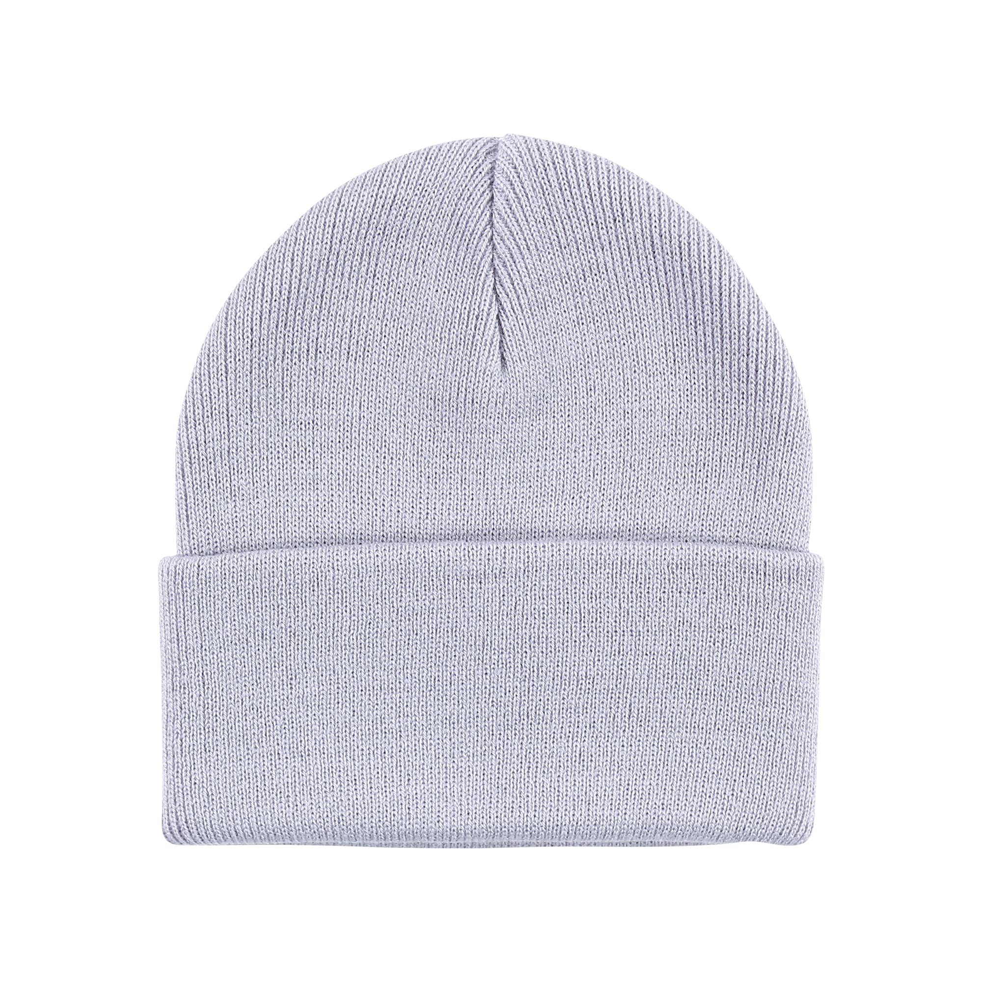 Hudson Baby Kids Unisex Baby Knit Cuffed Beanie 3pk, Lavender, Youth