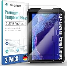 smartect Verre Trempé [2 Pièces, Clear] pour Samsung Galaxy Tab Active 4 Pro, Protecteur d'écran en Verre HD Anti Rayures, Sans Bulles, Dureté 9H, 0.3mm Ultra Transparent, Ultra Résistant