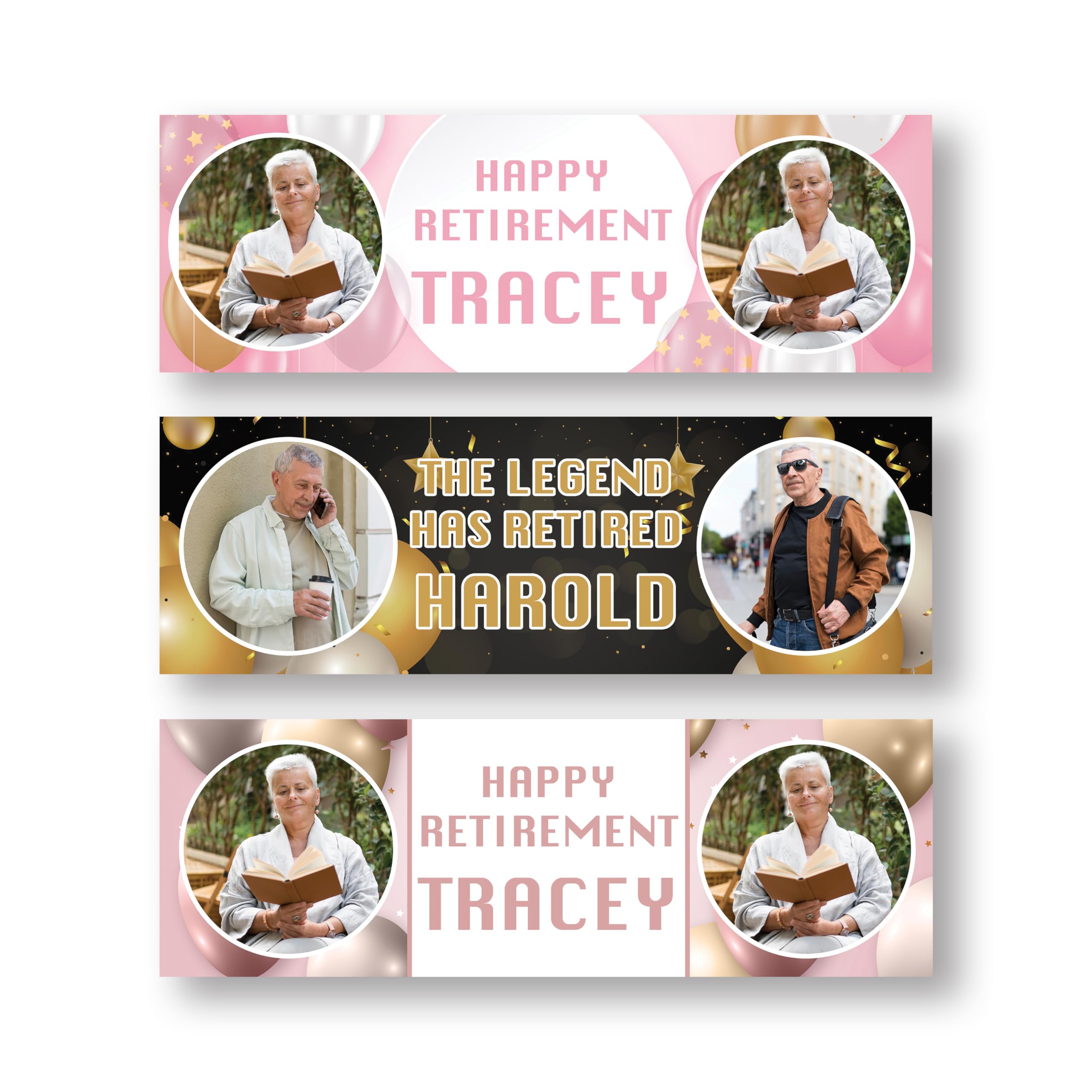 Personalised Retirement Banners | Retirement Decorations and Buntings | The Legend has Retired